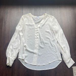 *SOLD* Express white long sleeve blouse